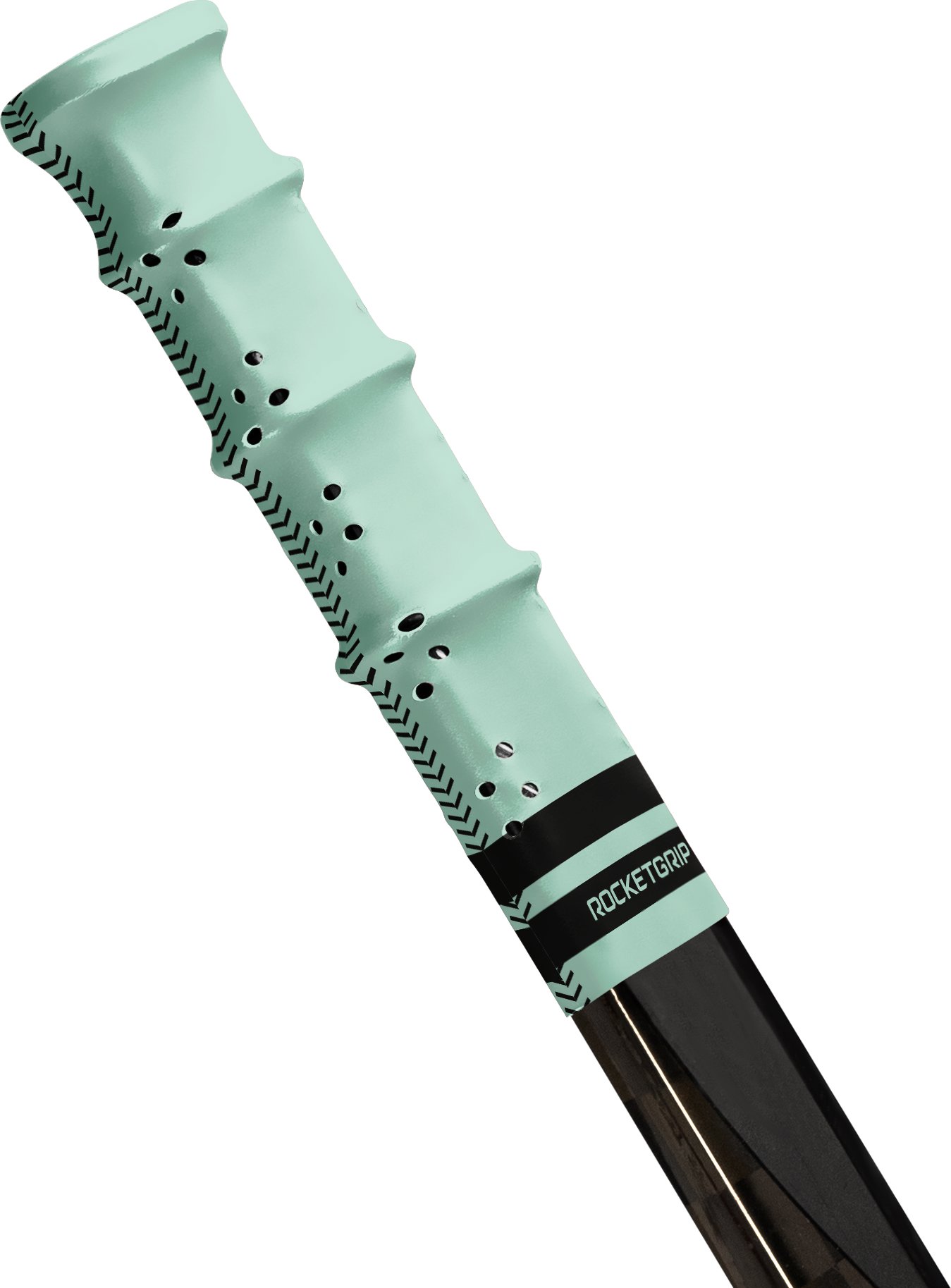 RocketGrip Koncovka hokejky Color Grip svetlozelená – čierna, HS25