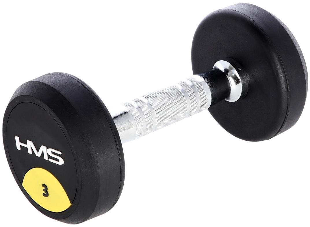 Pogumovaná jednoručná činka HMS HG Pro 3 kg