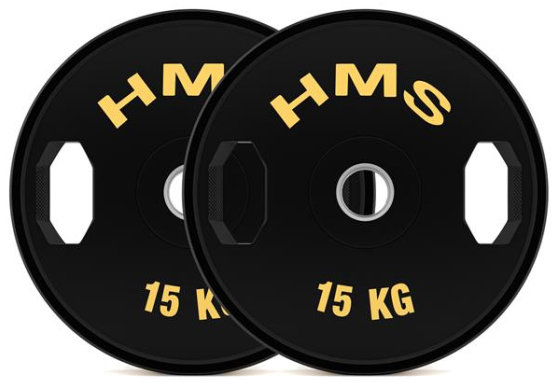 HMS Súprava pogumovaných olympijských kotúčov TOG15 2× 15 kg