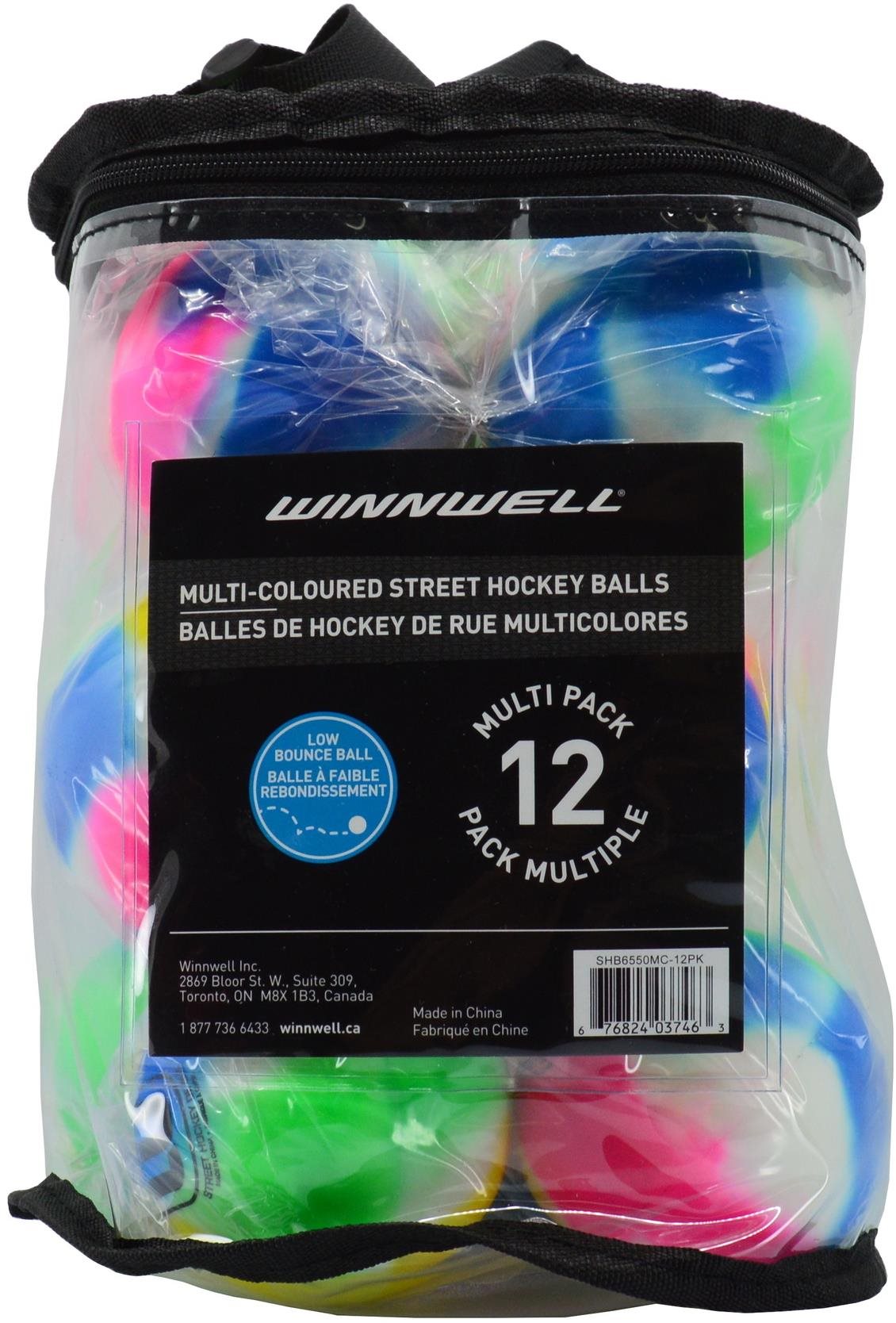 Winnwell loptičky Multicolour 12 kusov Mix, Medium