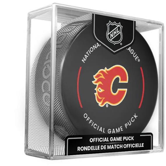 InGlasCo NHL Official Game Puck 1 kus Calgary Flames