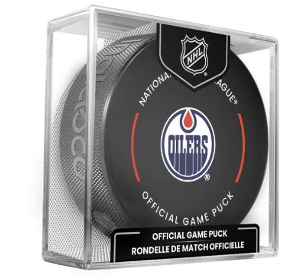 InGlasCo NHL Official Game Puck 1 kus Edmonton Oilers