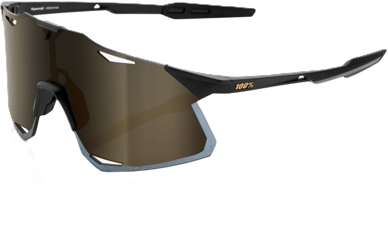 100% Speedlab Hypercraft Matte Black Soft Gold Mirror Lens