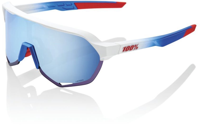 100% Speedlab S2 Total Energy Team Matte White/Metallic Blue HiPER Blue Multilayer Mirror Lens