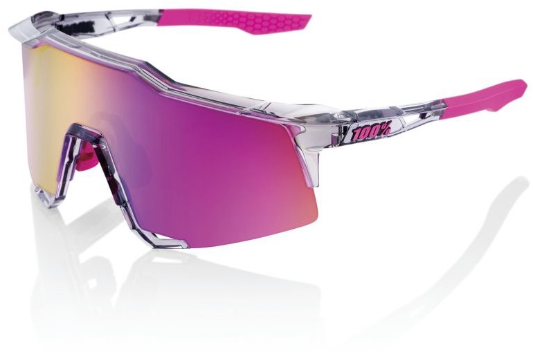 100% Speedlab Speedcraft Polished Translucent Grey Purple Multilayer Mirror Lens