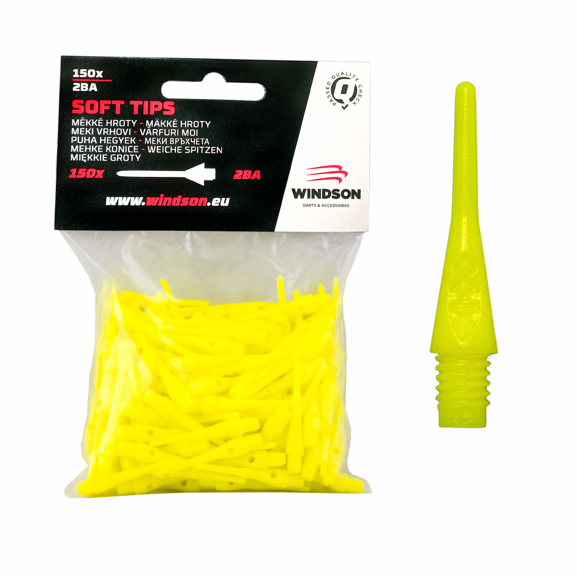Windson Micro Plastové hroty 18 mm, 150 ks, žlté