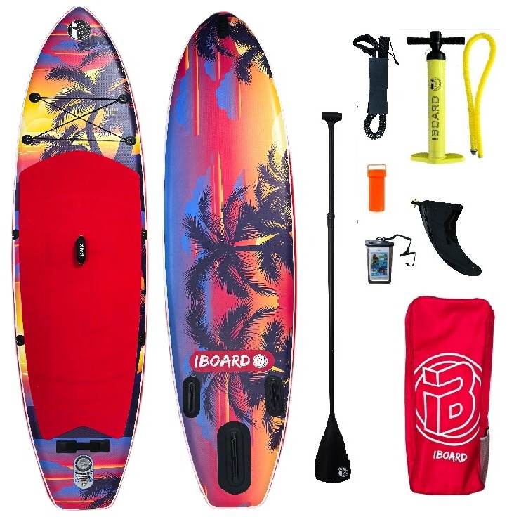 iBOARD 11' Paddleboard 2 Red Palm 335 × 82 × 15 cm