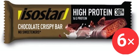 Isostar HighProtein30 6× 55 g, Chocolate Crispy Bar