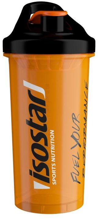 Isostar shaker 700 ml, transparent/oranžový