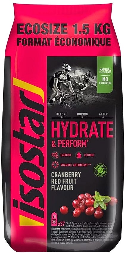 Isostar Hydrate & Perform powder 1500 g, brusnica