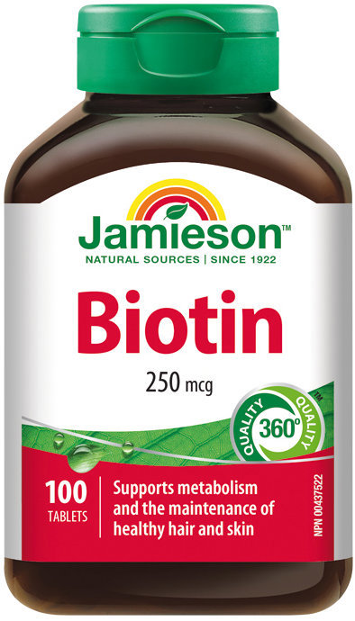 JAMIESON Biotín 250 mcg 100 tabliet