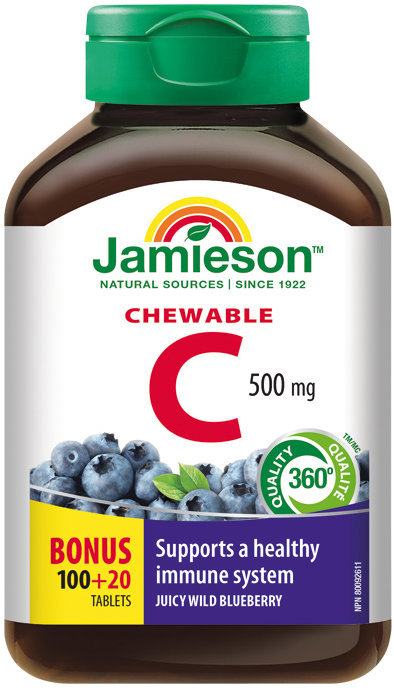 JAMIESON Vitamín C Čučoriedka 120 tabliet
