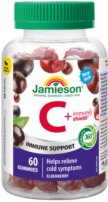 JAMIESON Vitamín C+Immune Shield Gummies 60 pastiliek