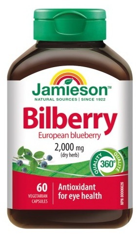 JAMIESON Bilberry 2000 mg 60 tabliet