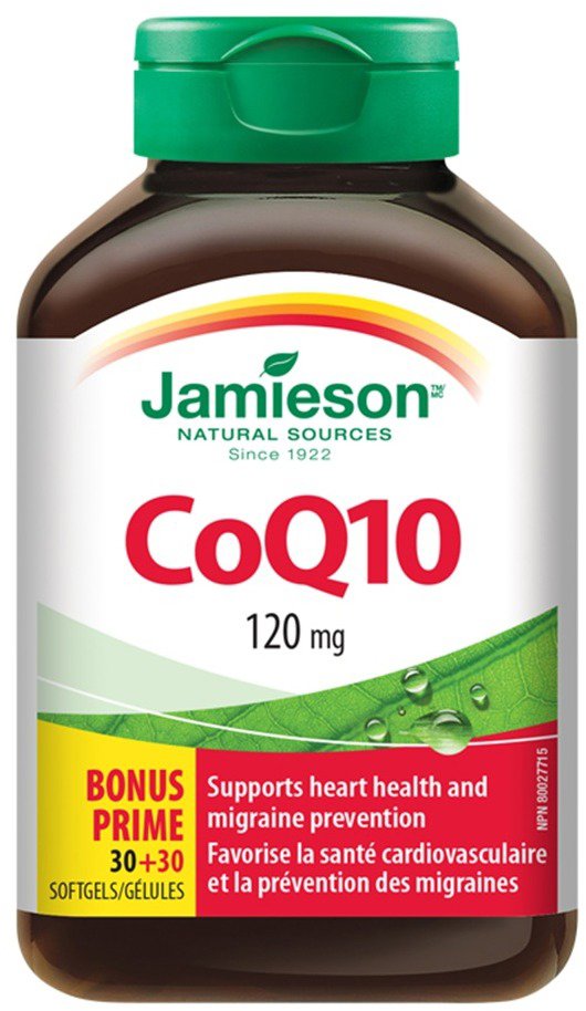 JAMIESON Coenzym Q10 120 mg 30 + 30 kapsúl