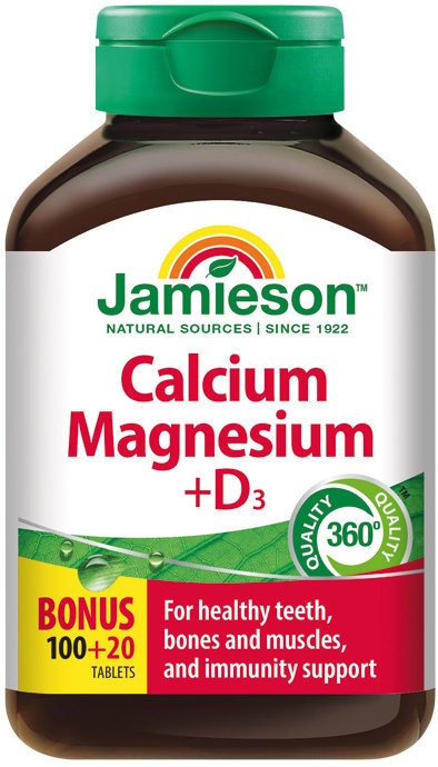 JAMIESON Ca + Mg + vit. D 120 tabliet