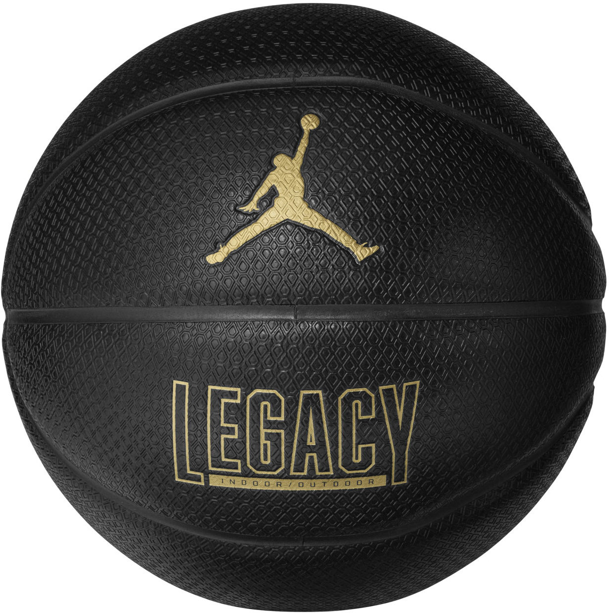 Jordan Legacy 8P 07 2.0 basketbalová lopta čierna/zlatá