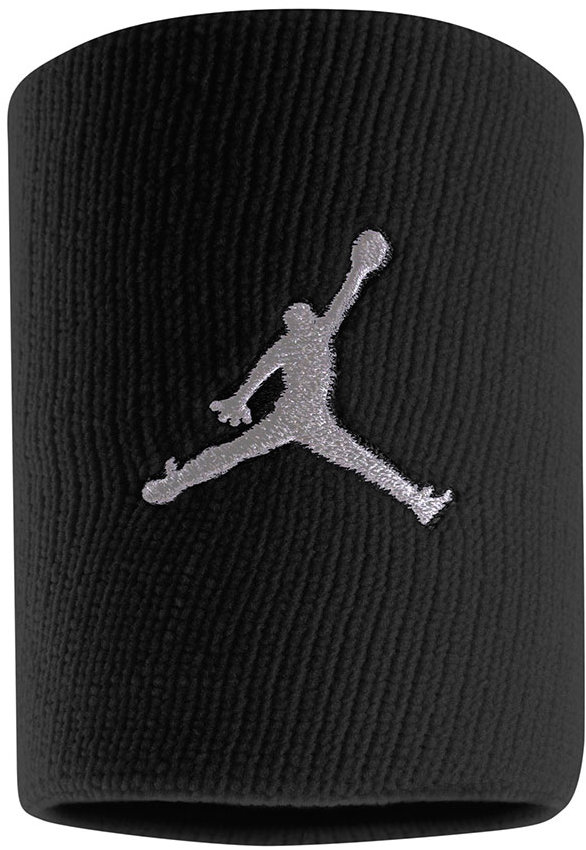 Jordan Jumpman potítka na zápästie čierna/biela 2 ks