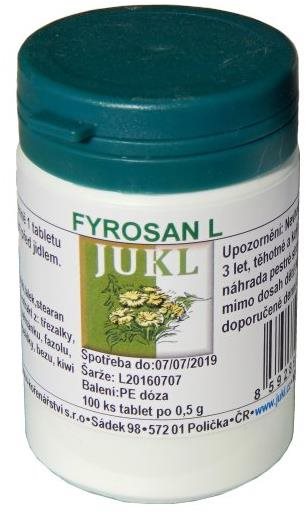 Jukl – Fyrosan L 100 tabliet