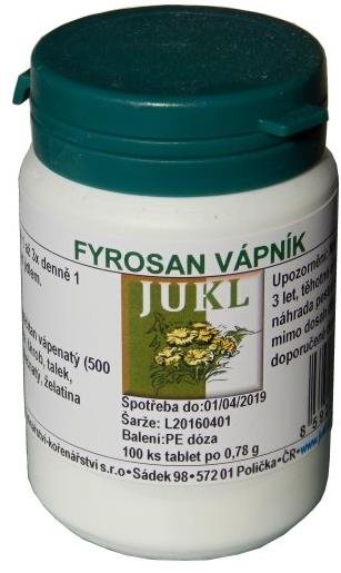 Jukl – Fyrosan Vápnik 100 tab.
