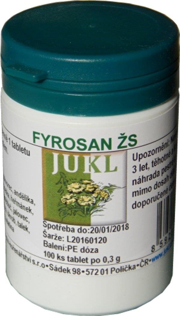 Jukl – Fyrosan ŽS 100 tabliet