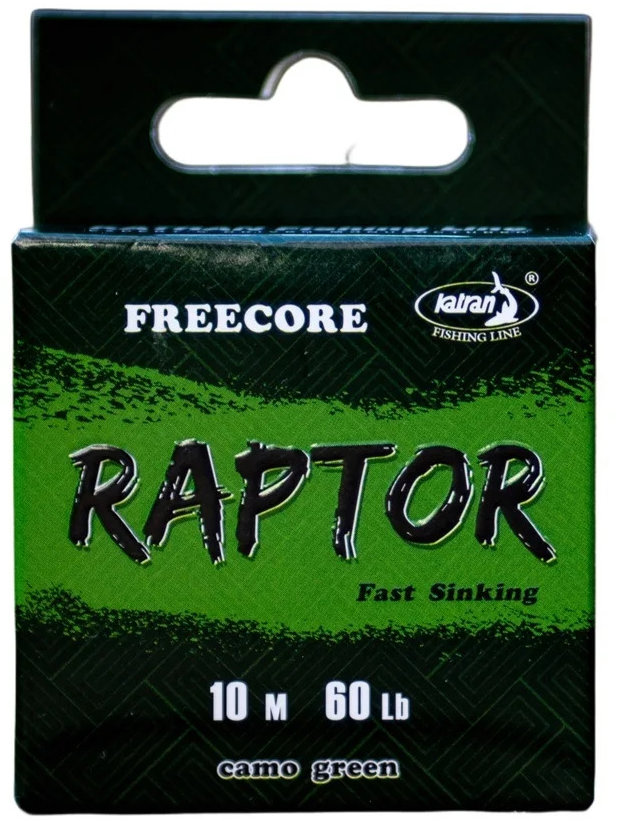 Katran Šnúrka Raptor Free Core 10 m 60 lb Camo Green