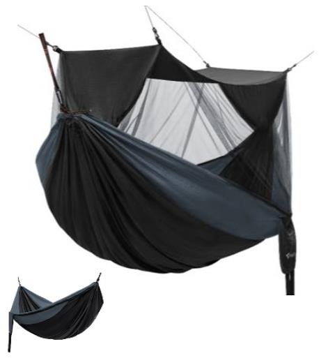 KING CAMP Hojdacia sieť 370 × 135 cm s mosquito sieťou