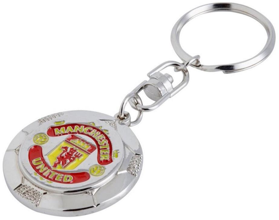 Manchester United FC: Silver Ball With Crest – prívesok na kľúče