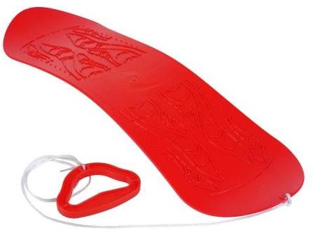 Plastkon Kluzka – detský Snowboard/Skyboard červený