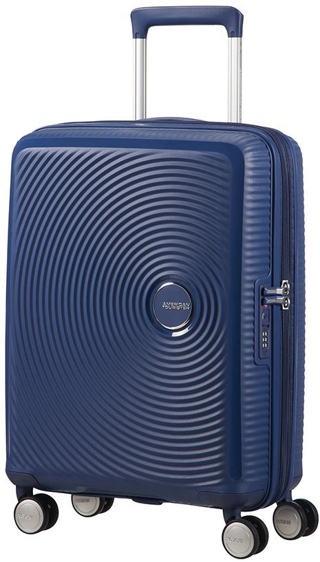 American Tourister Soundbox Spinner 55 EXP Midnight Navy