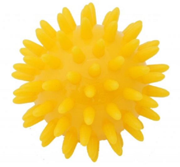 Kine-MAX Pro-Hedgehog Massage Ball – žlutá