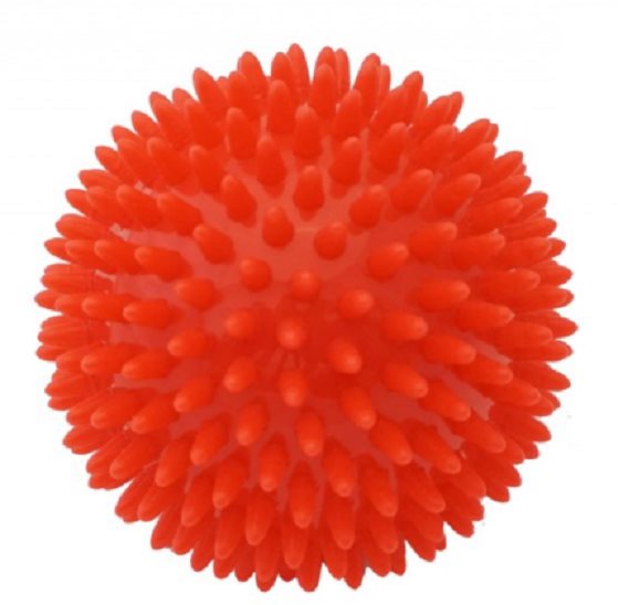Kine-MAX Pro-Hedgehog Massage Ball – červená