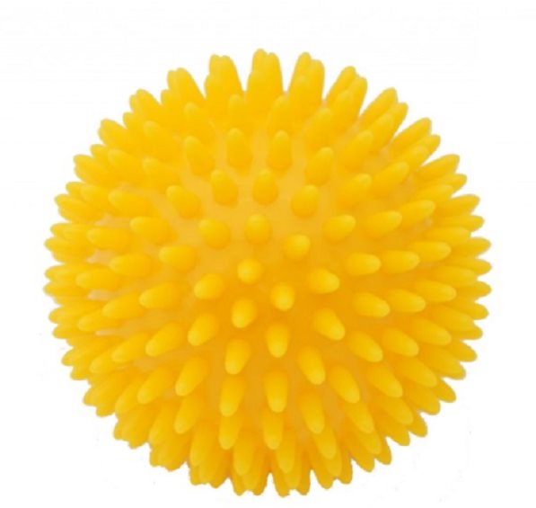 Kine-MAX Pro-Hedgehog Massage Ball – žltá