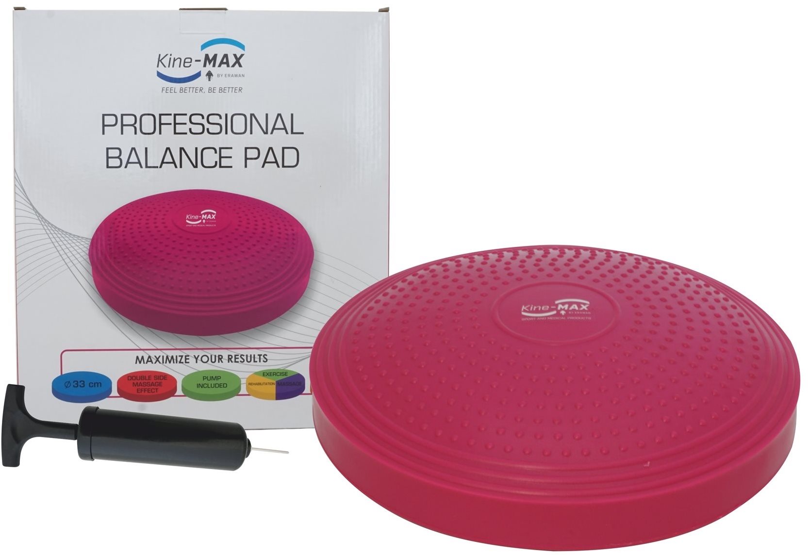 Kine-MAX Professional Balance Pad – ružová