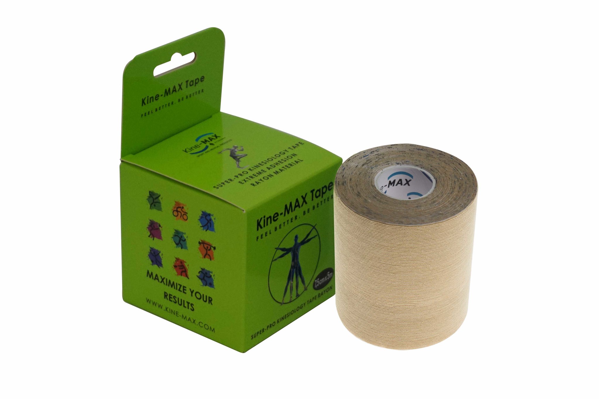 Kine-MAX SuperPro Rayon 7,5 cm kinesiology tape telový