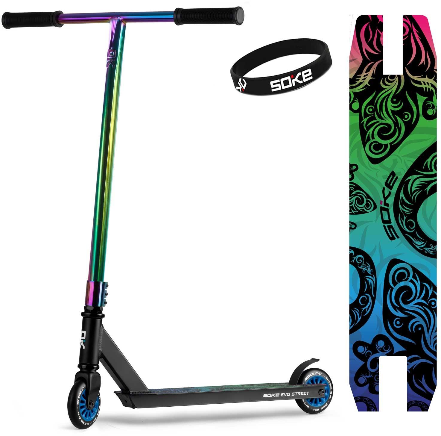 SOKE Evo street Black rainbow performance scooter