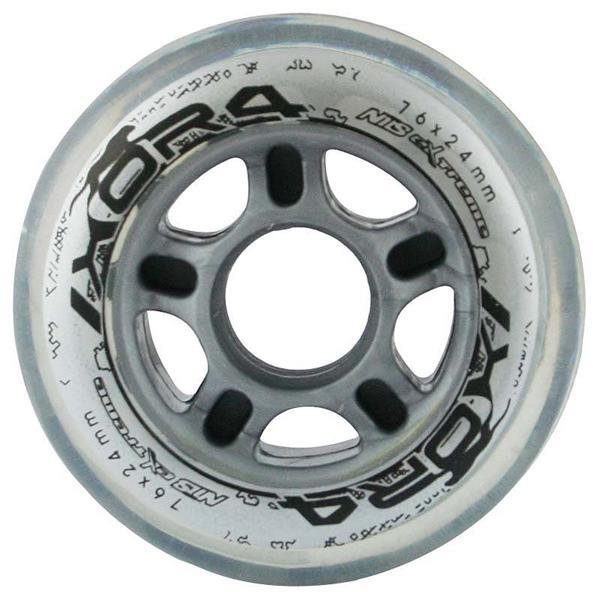 NILS EXTREME Kolieska PU 76 × 24 číre, 4 ks