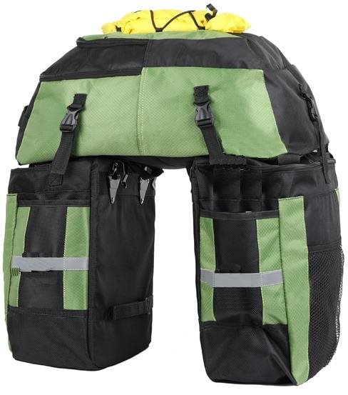Rhinowalk taška 3 v 1 na zadný nosič E20665BG 75 l zelená