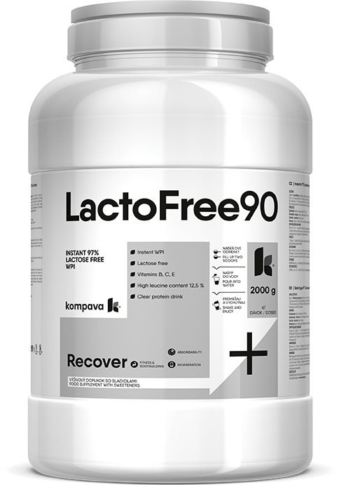 Kompava LactoFree 90, 2000 g, čokoláda-banán