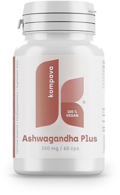 Kompava Ashwagandha Plus 350 mg, 60 kapsúl