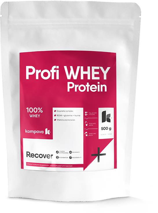 KOMPAVA Profi Whey Protein 500 g, čokoláda-banán