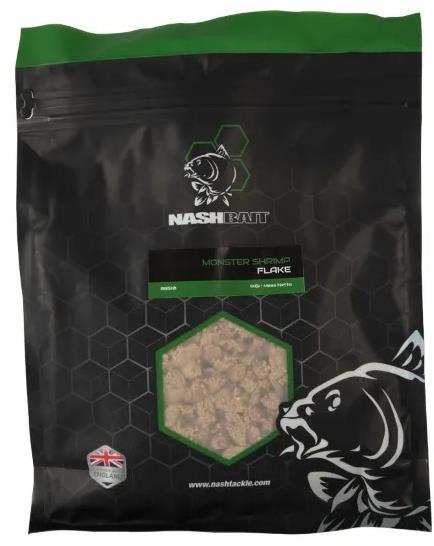 Nash Vločky Monster Shrimp Flake 1 kg