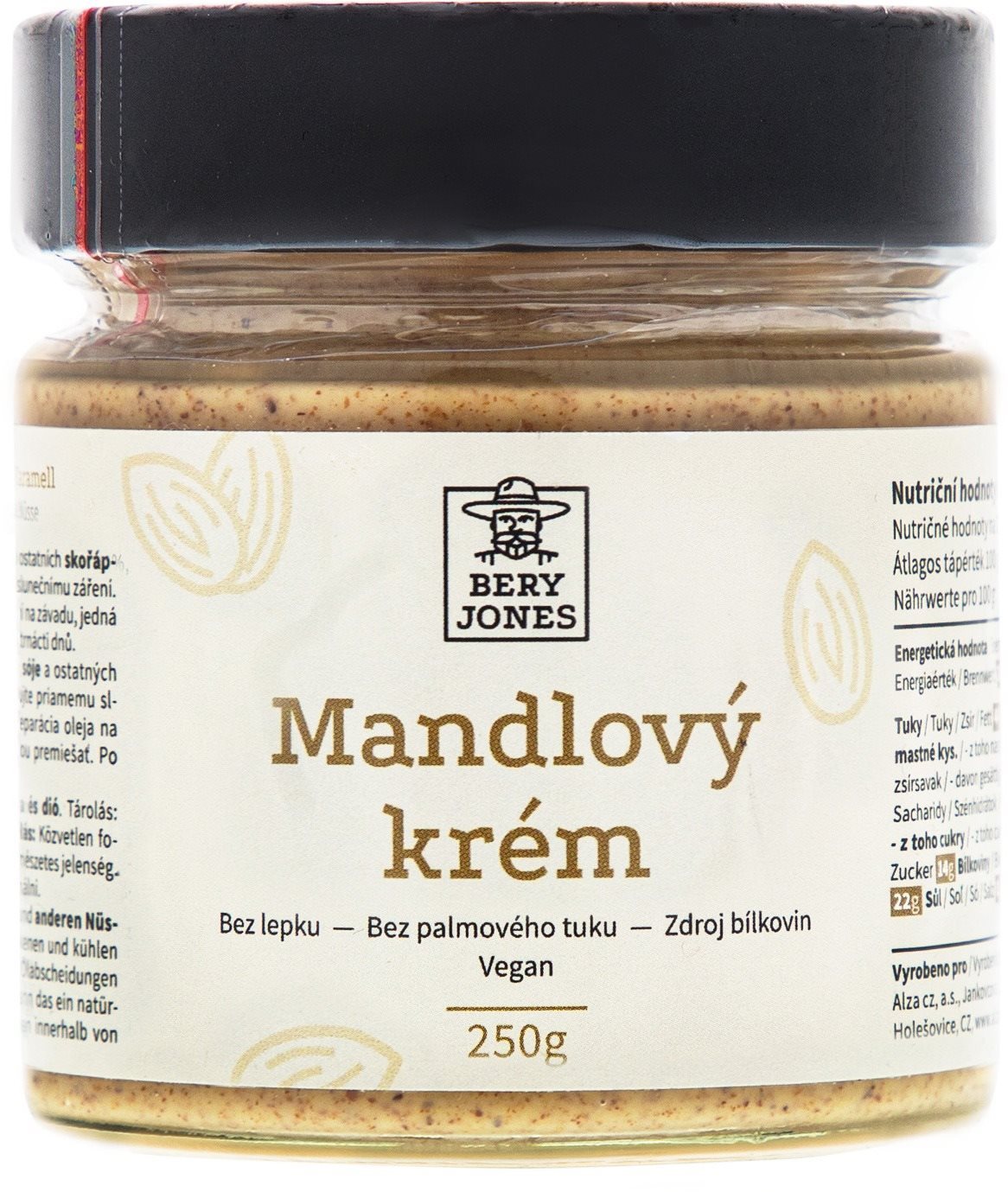 Bery Jones Mandľový krém 250 g