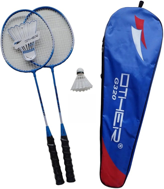 KUBIsport Súprava bedmintonové rakety + košíček – G320K