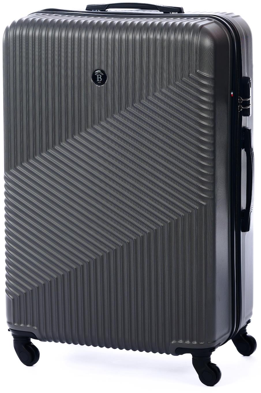 BERTOO Cestovný kufor Milano tmavosivý 99 l