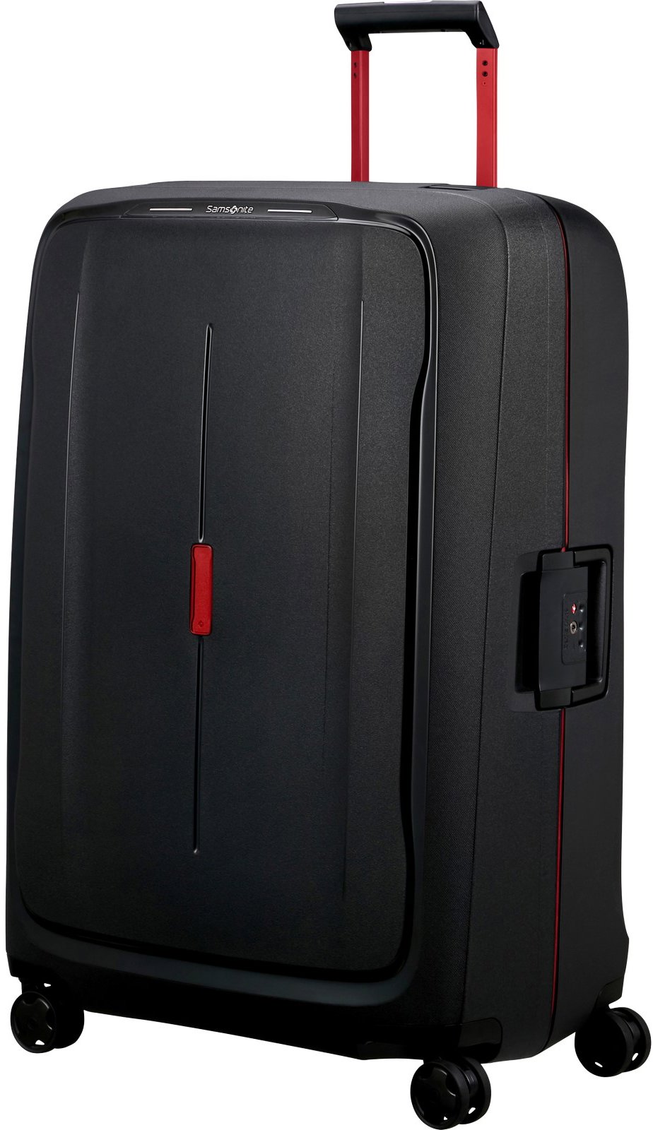 Samsonite ESSENS 81 cm Kufor Spinner čierny Charcoal/Red 140 l