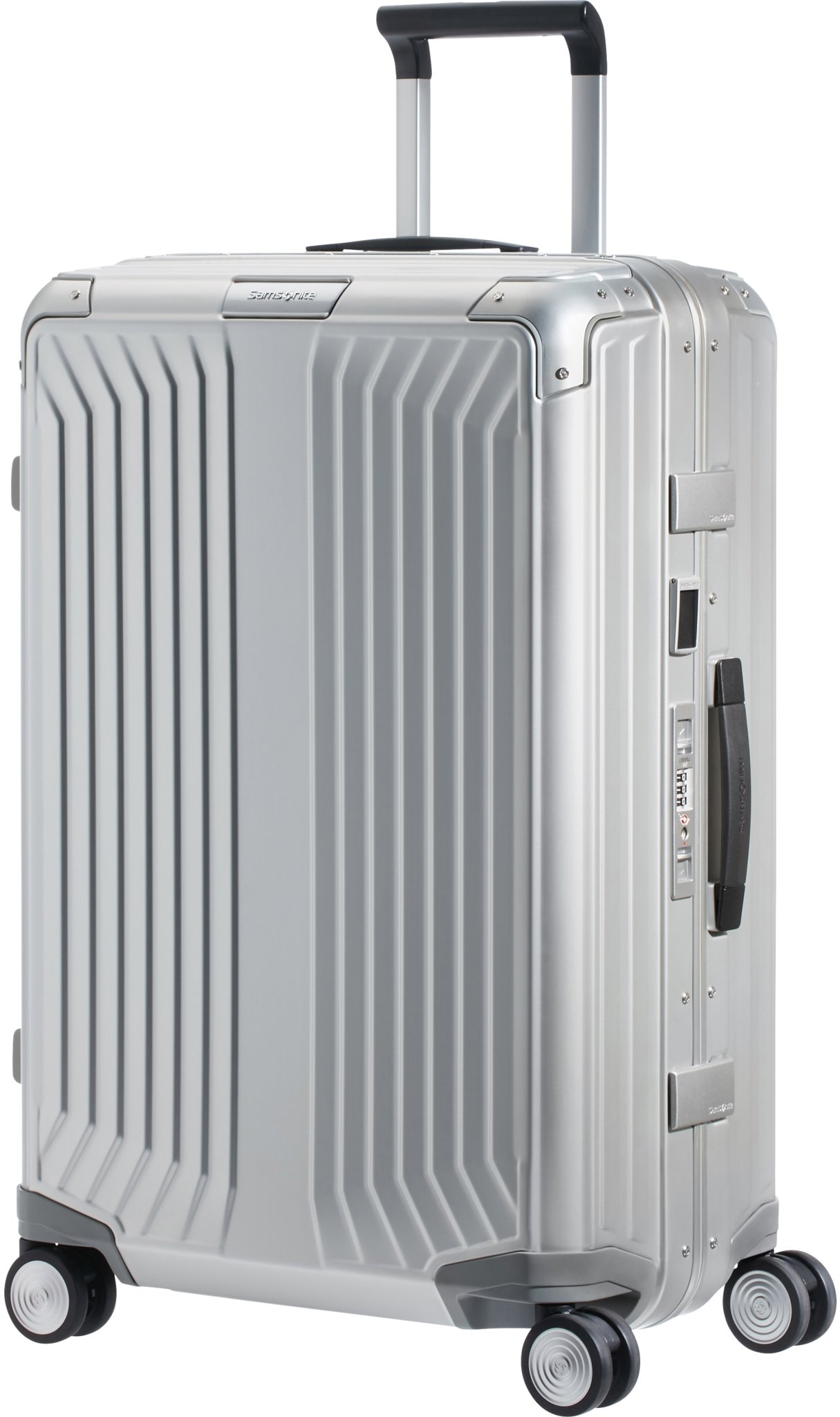 Samsonite Lite-Box Alu Spinner 69 cm strieborný