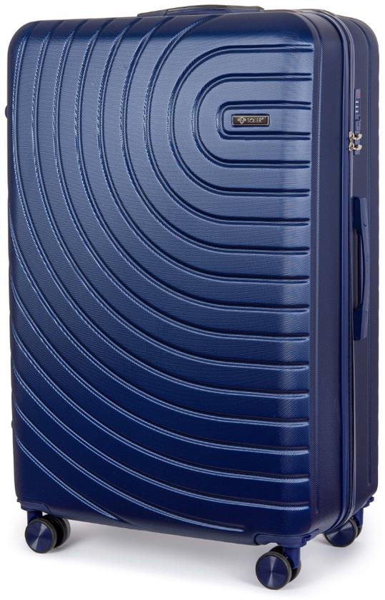 Solier Aventor STL1064 tmavomodrý 24“ M stredný cestovný kufor ABS