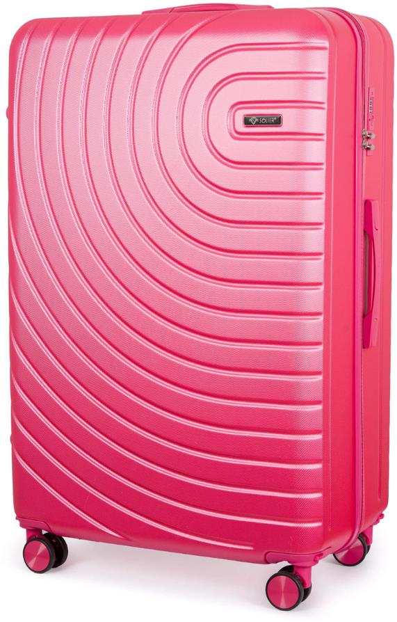 Solier Aventor STL1064 Coral 24“ M stredný cestovný kufor ABS