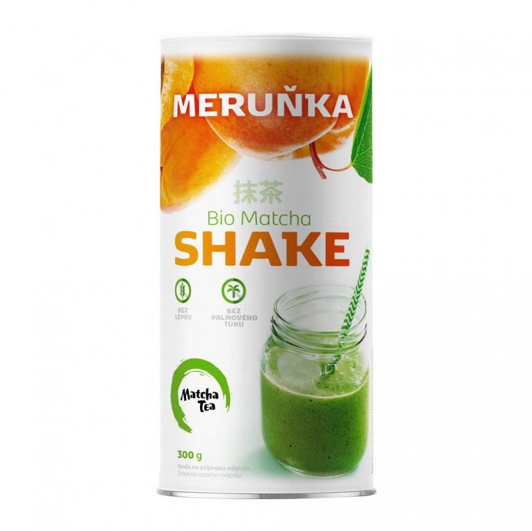 Matcha Tea Bio shake 300 g, marhuľa